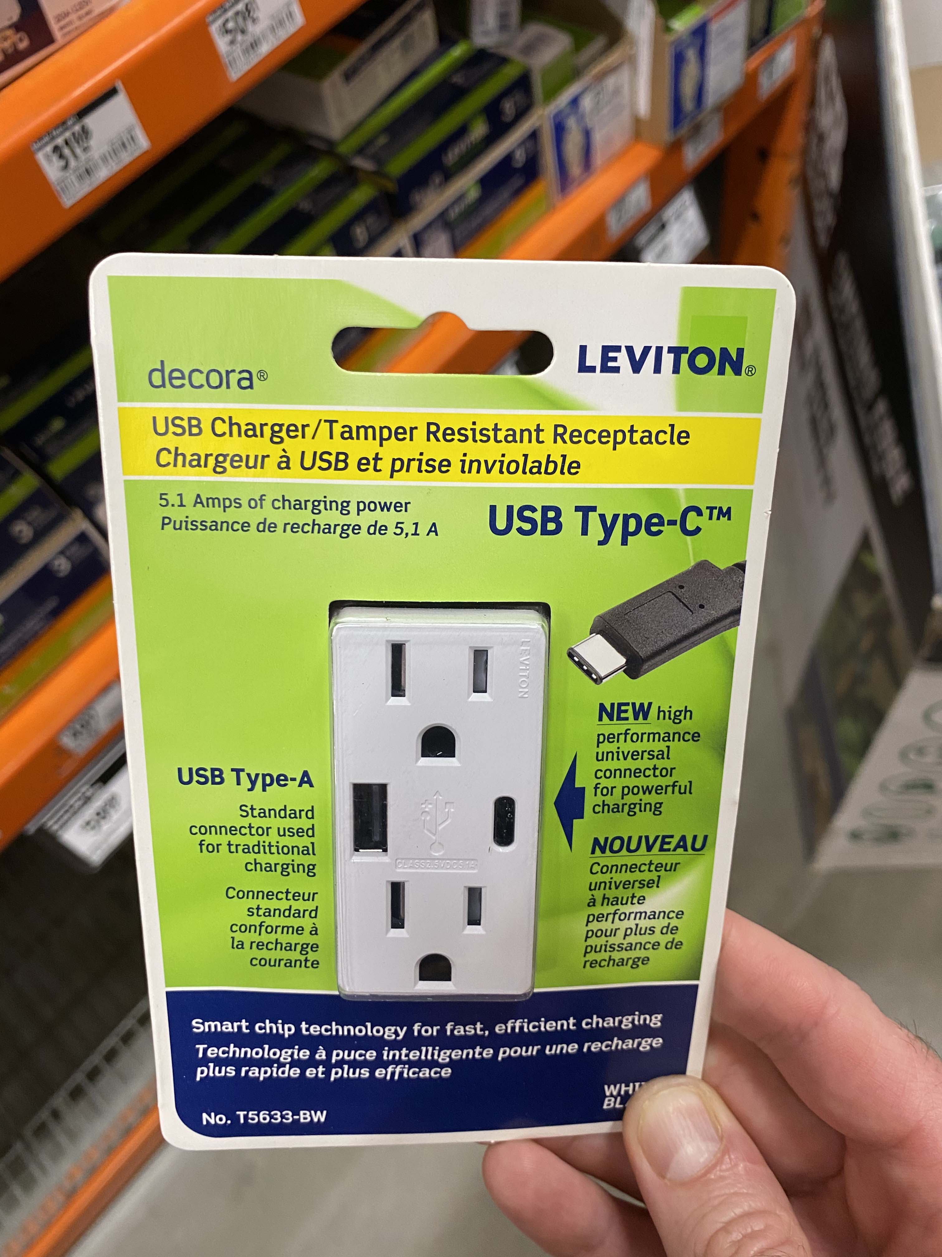 Leviton USB Wall Outlet